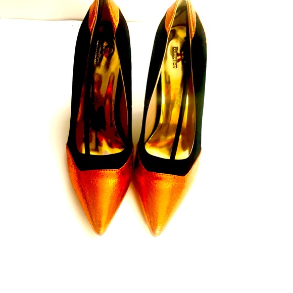 CRcollection Black and metallic heels - Picture 2 of 8